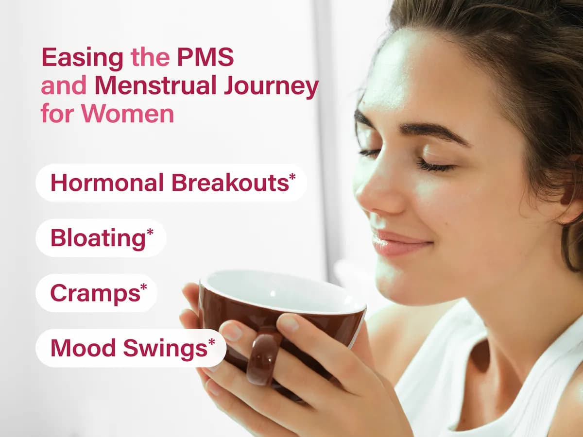 Easing the PMS and menstrual journey: hormonal breakouts, bloating, cramps, mood swings